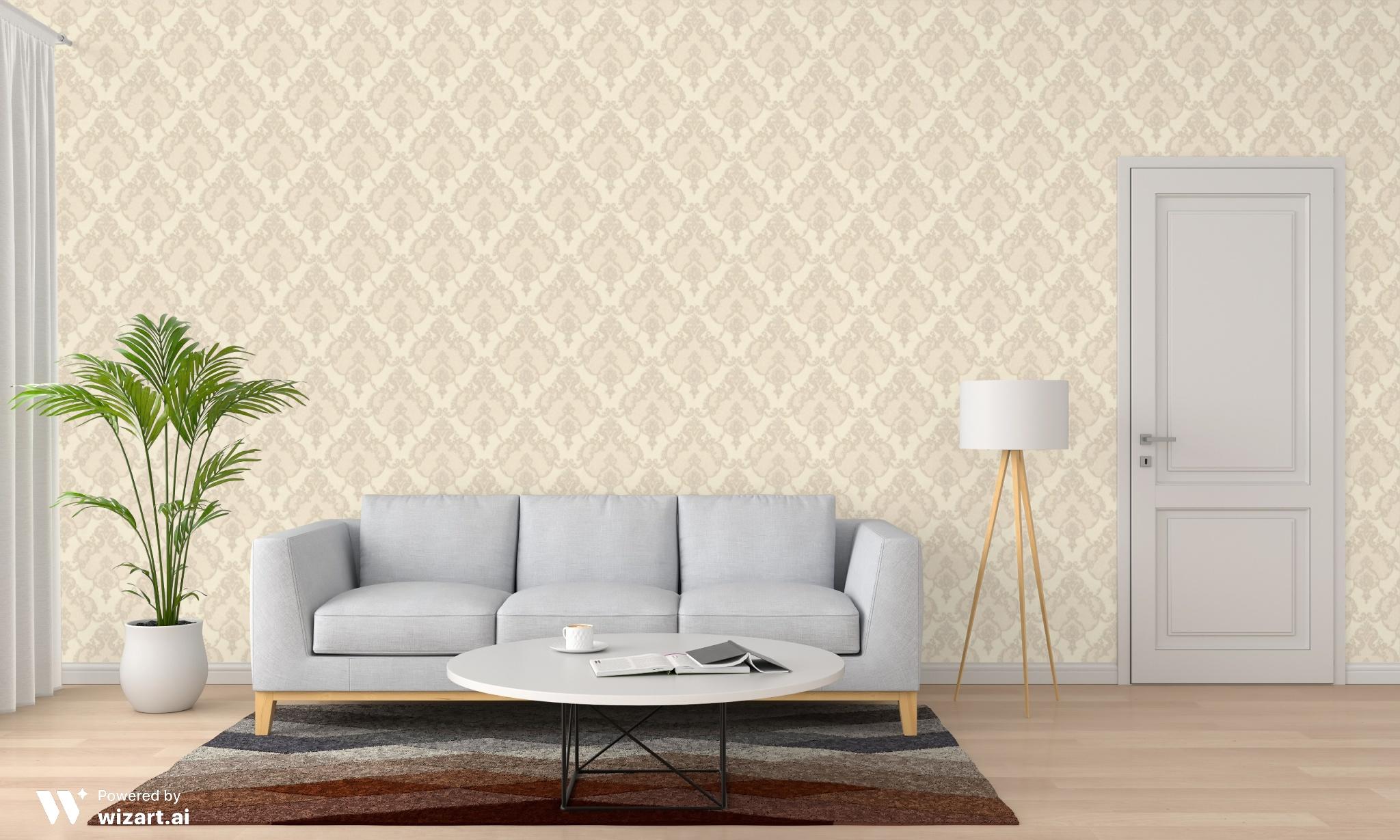 Damask Desen Duvar Kağıdı