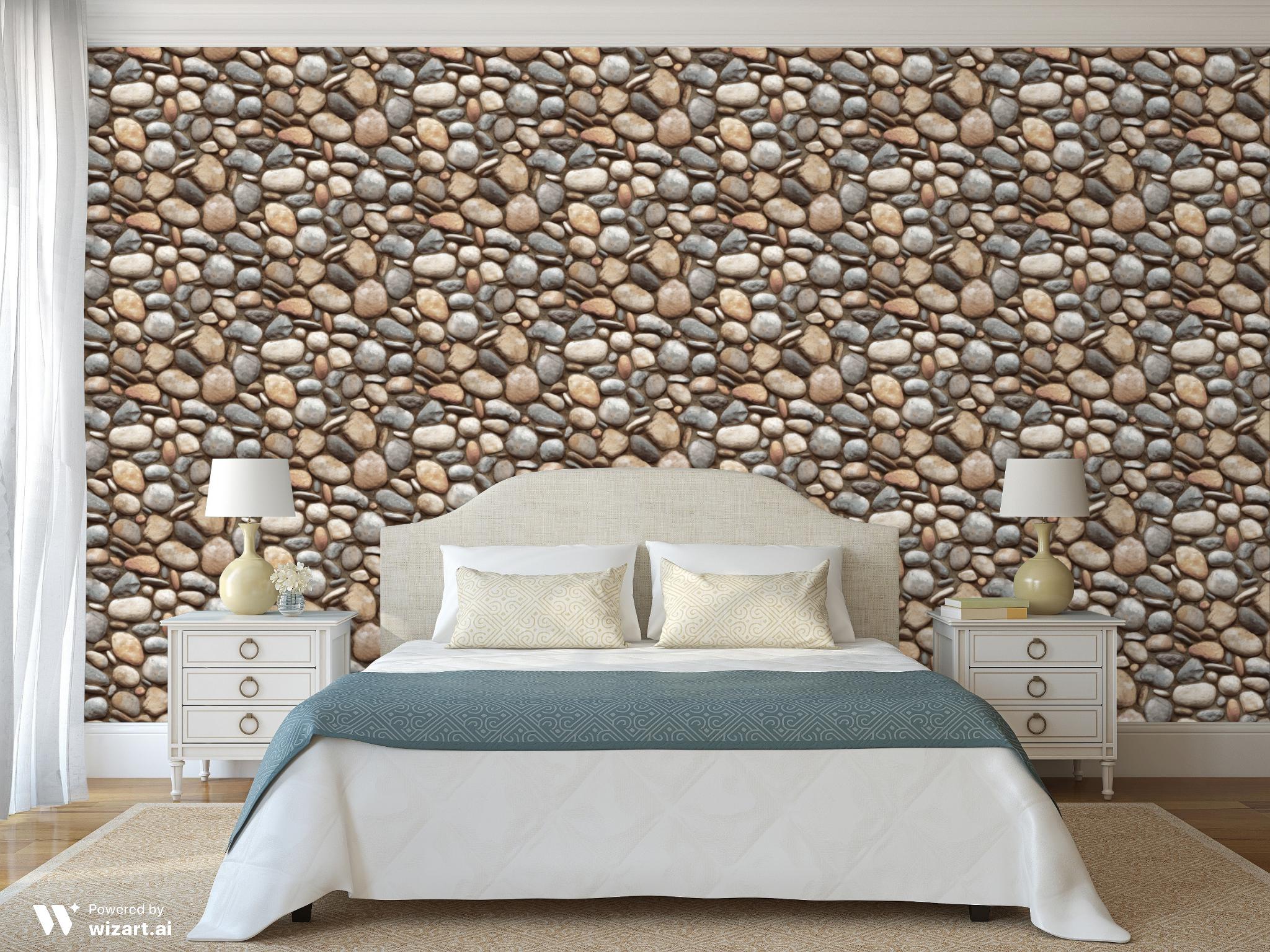 Modern Taş Desen Duvar Kağıdı