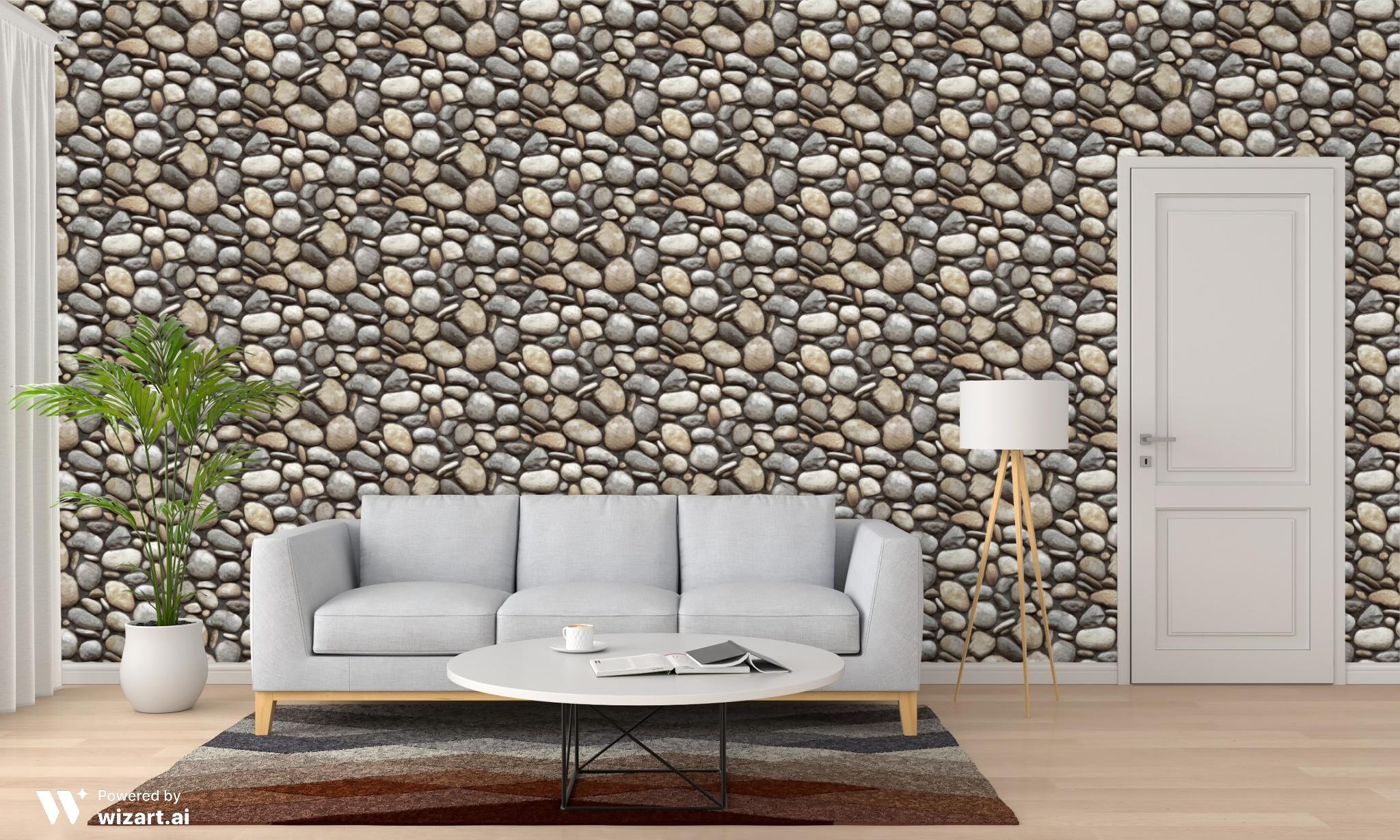 Modern Taş Desen Duvar Kağıdı